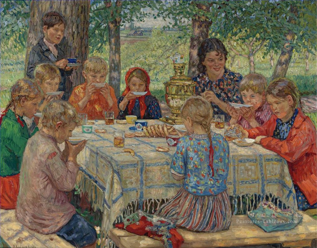 Anniversaire de l’enseignant Nikolay Bogdanov Belsky Peintures à l'huile